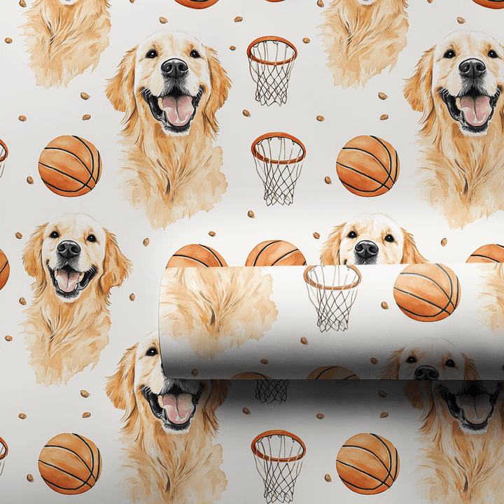 Pup in the Paint - Wrapping Paper - Aspen & Arlo