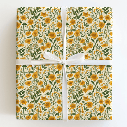 Sunflower Splash - Wrapping Paper - Aspen & Arlo