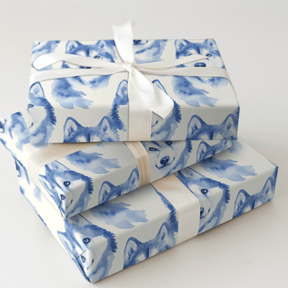 Go Husky Blue - Wrapping Paper - Aspen & Arlo