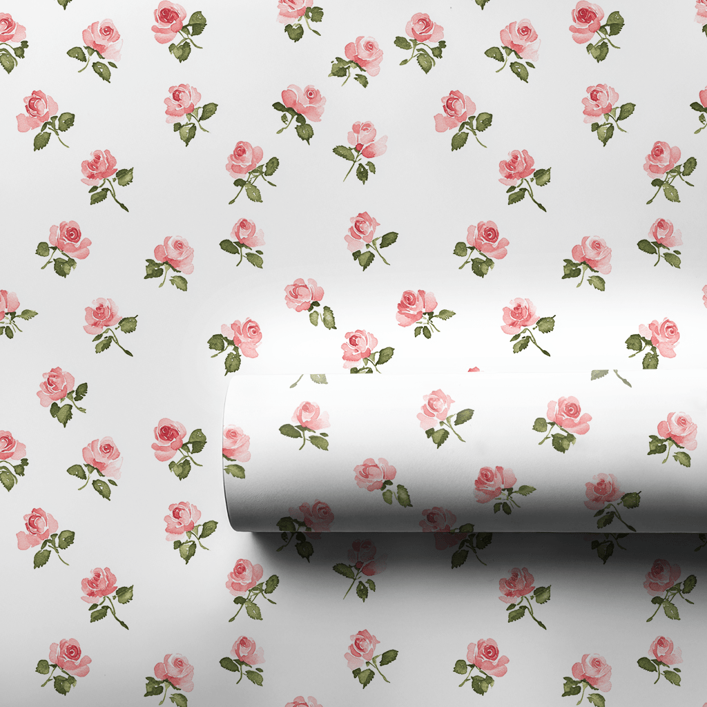 Rosy Beginnings - Wrapping Paper - Aspen & Arlo