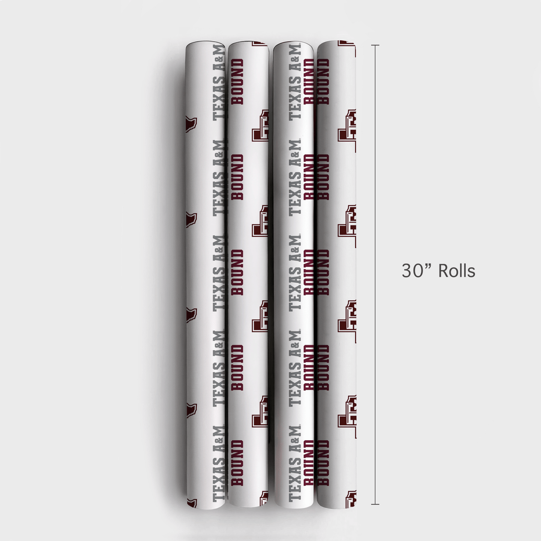 Texas A&M Bound - Wrapping Paper - Aspen & Arlo
