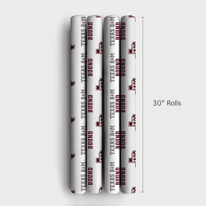 Texas A&M Bound - Wrapping Paper - Aspen & Arlo