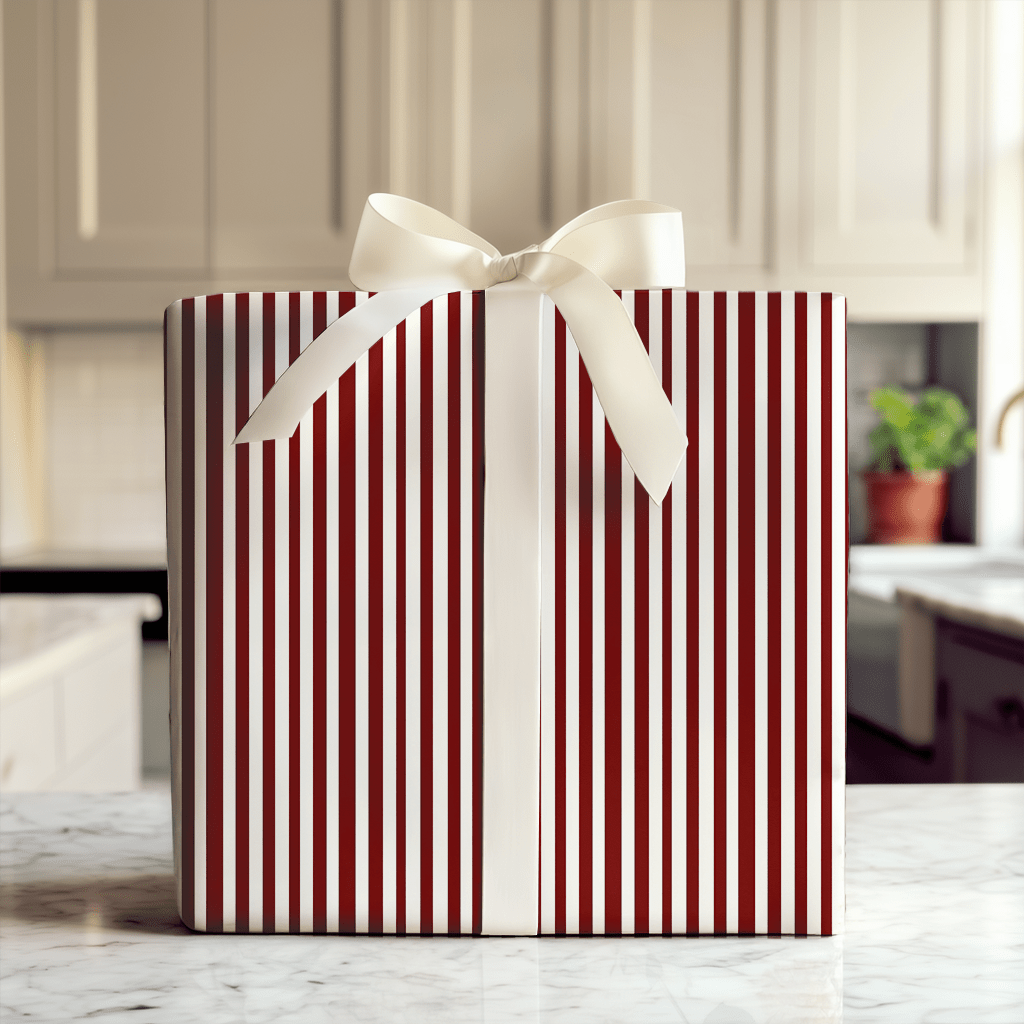 Crimson Streaks Ahead - Wrapping Paper - Aspen & Arlo