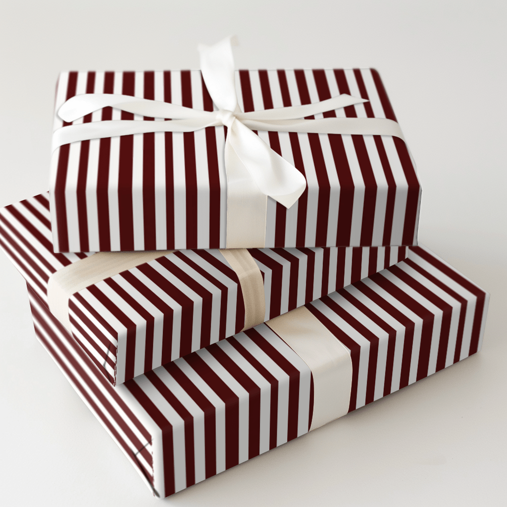 Crimson Streaks Ahead - Wrapping Paper - Aspen & Arlo