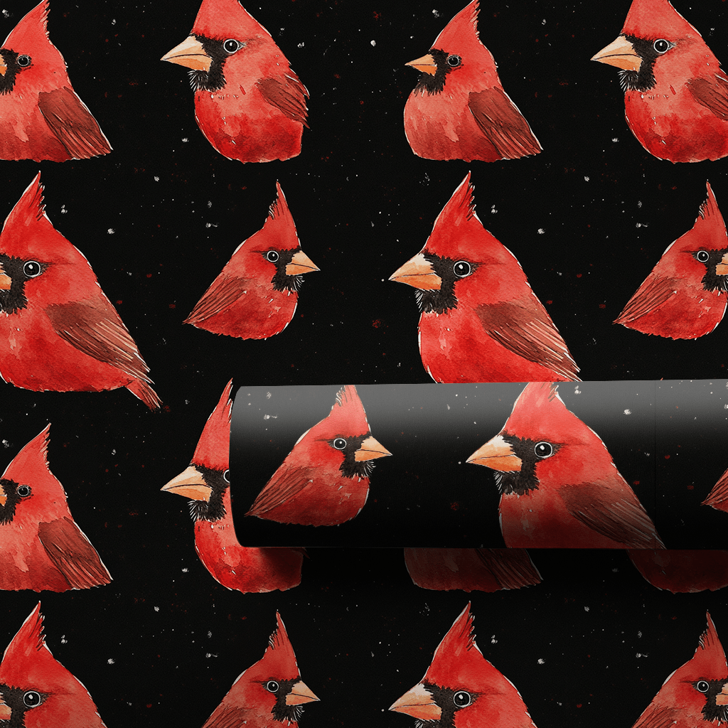 Let's Go Cardinals - Wrapping Paper - Aspen & Arlo