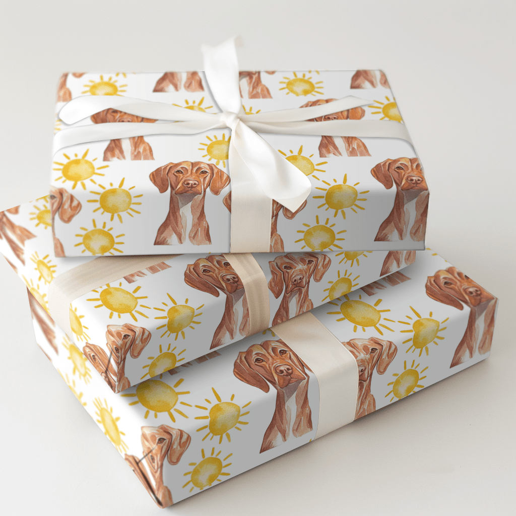 Sunny Day with the Vizslas - Wrapping Paper - Aspen & Arlo