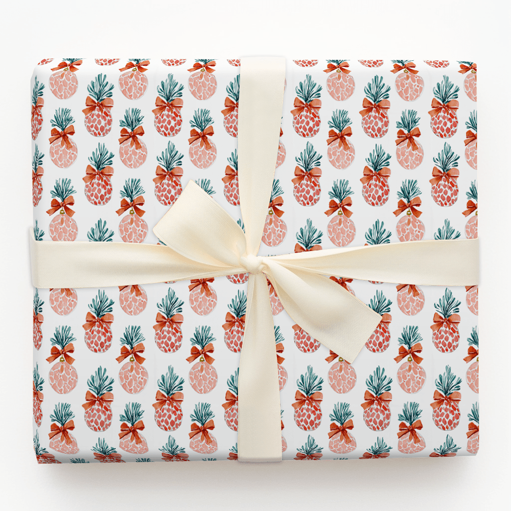 Fir Sure in Red - Wrapping Paper - Aspen & Arlo