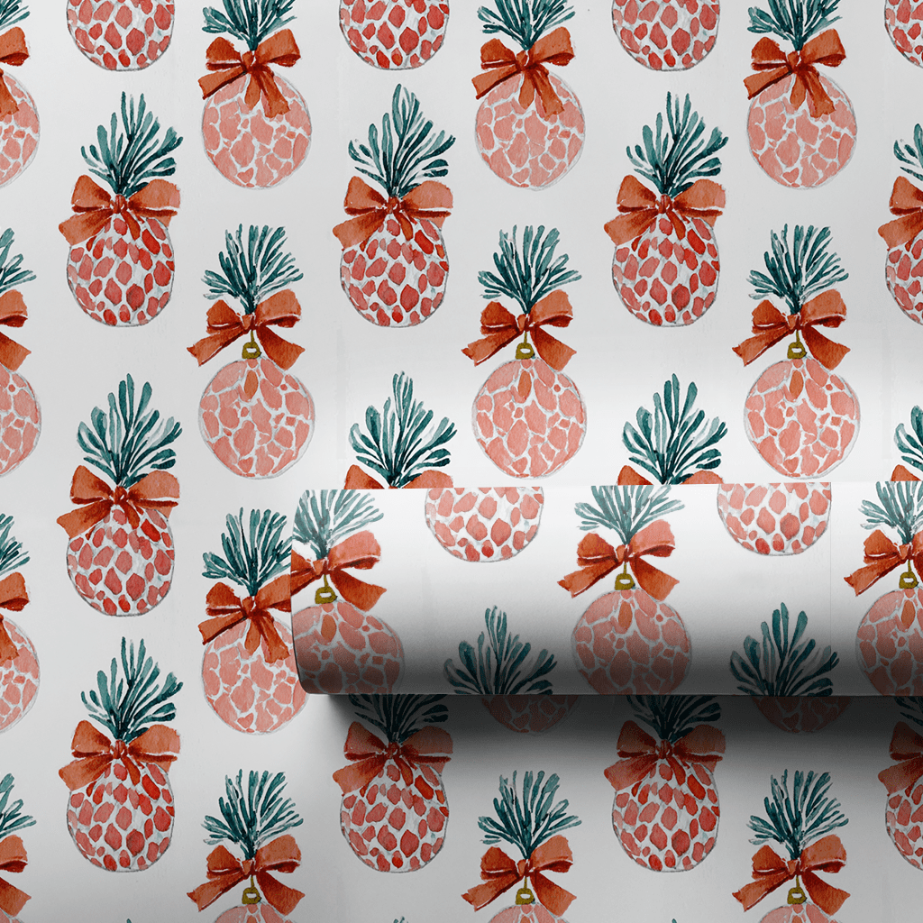 Fir Sure in Red - Wrapping Paper - Aspen & Arlo