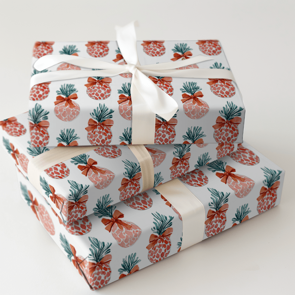 Fir Sure in Red - Wrapping Paper - Aspen & Arlo