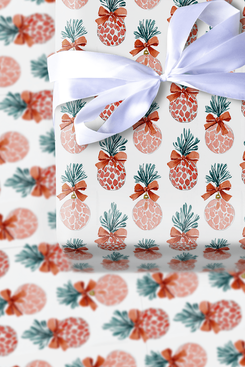 Fir Sure in Red - Wrapping Paper - Aspen & Arlo