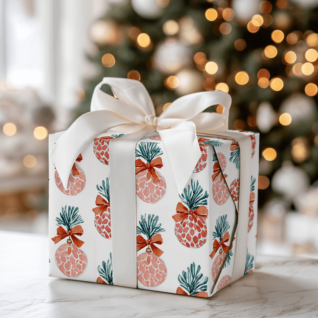 Fir Sure in Red - Wrapping Paper - Aspen & Arlo