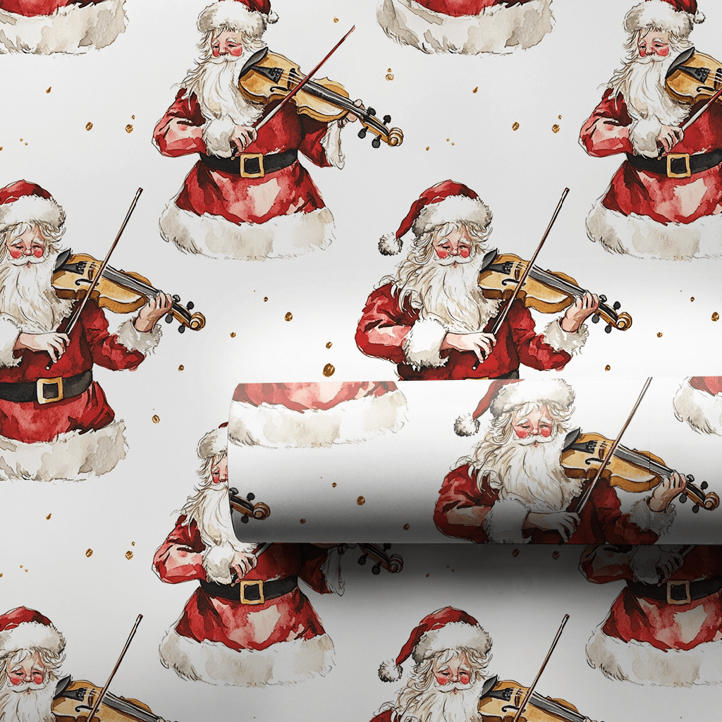 Jolly Jingle and Strings - Wrapping Paper - Aspen & Arlo