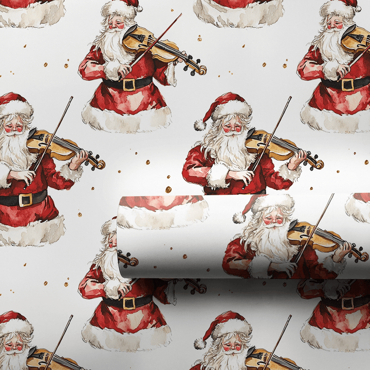 Jolly Jingle and Strings - Wrapping Paper - Aspen & Arlo