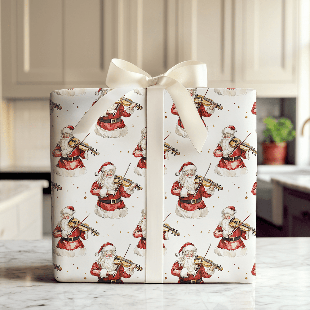 Jolly Jingle and Strings - Wrapping Paper - Aspen & Arlo