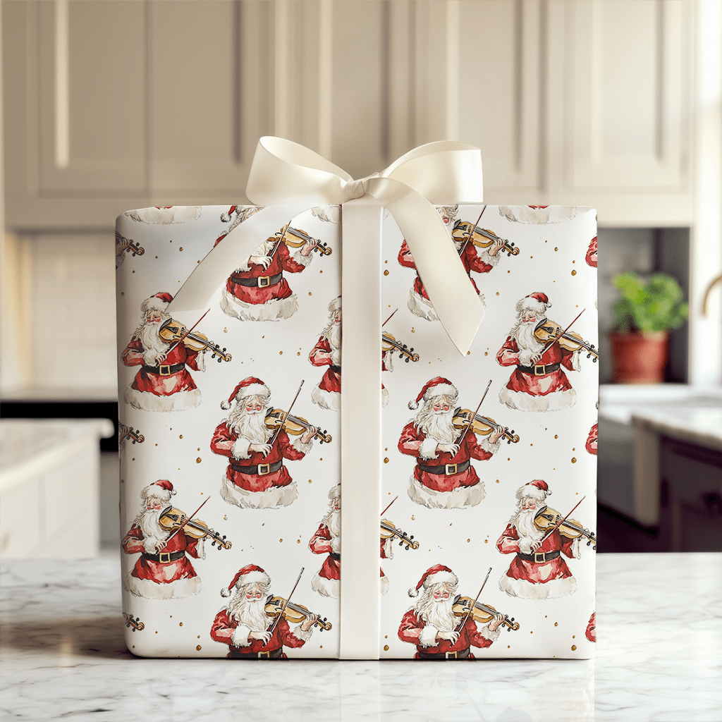 Jolly Jingle and Strings - Wrapping Paper - Aspen & Arlo