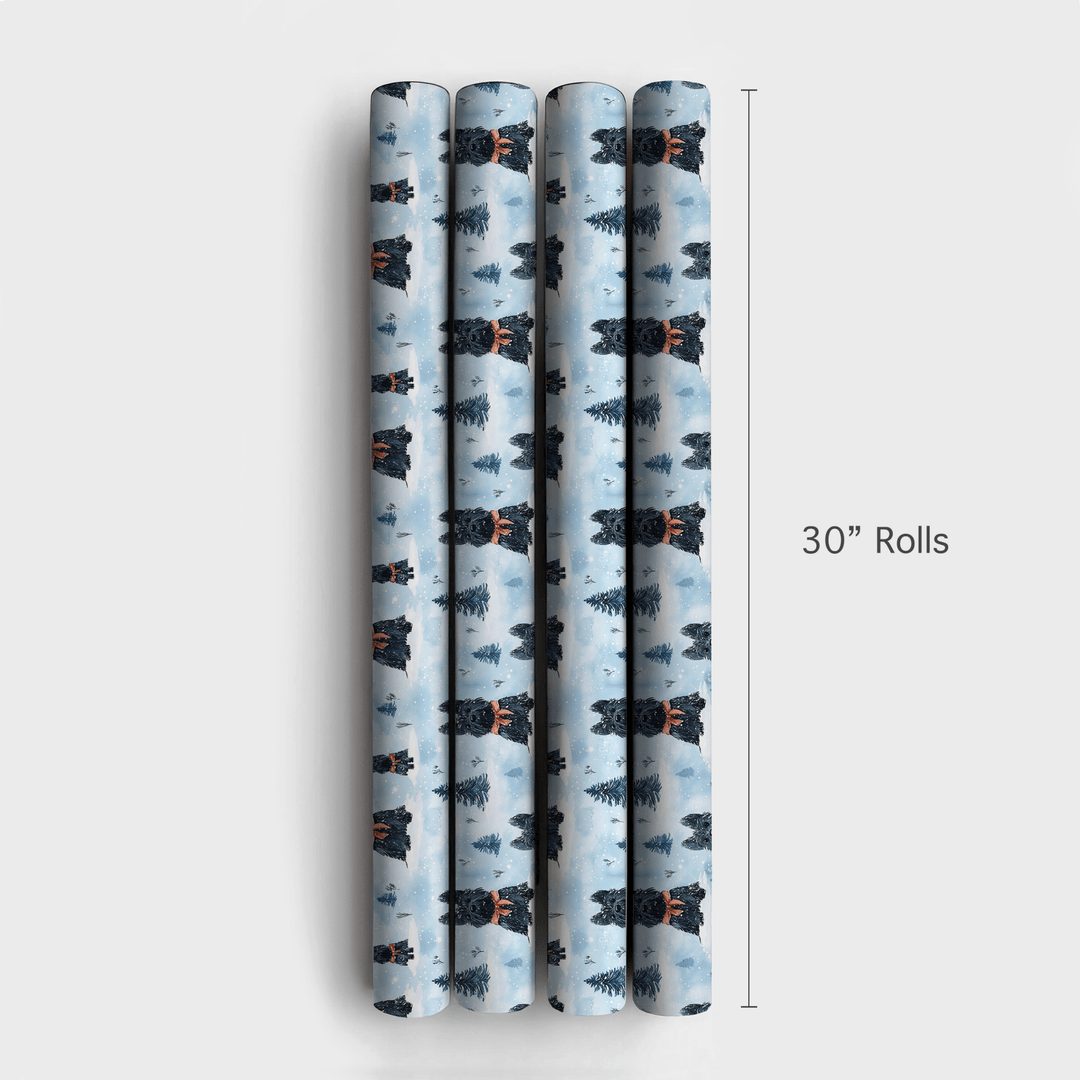 Yule Scottie - Wrapping Paper - Aspen & Arlo