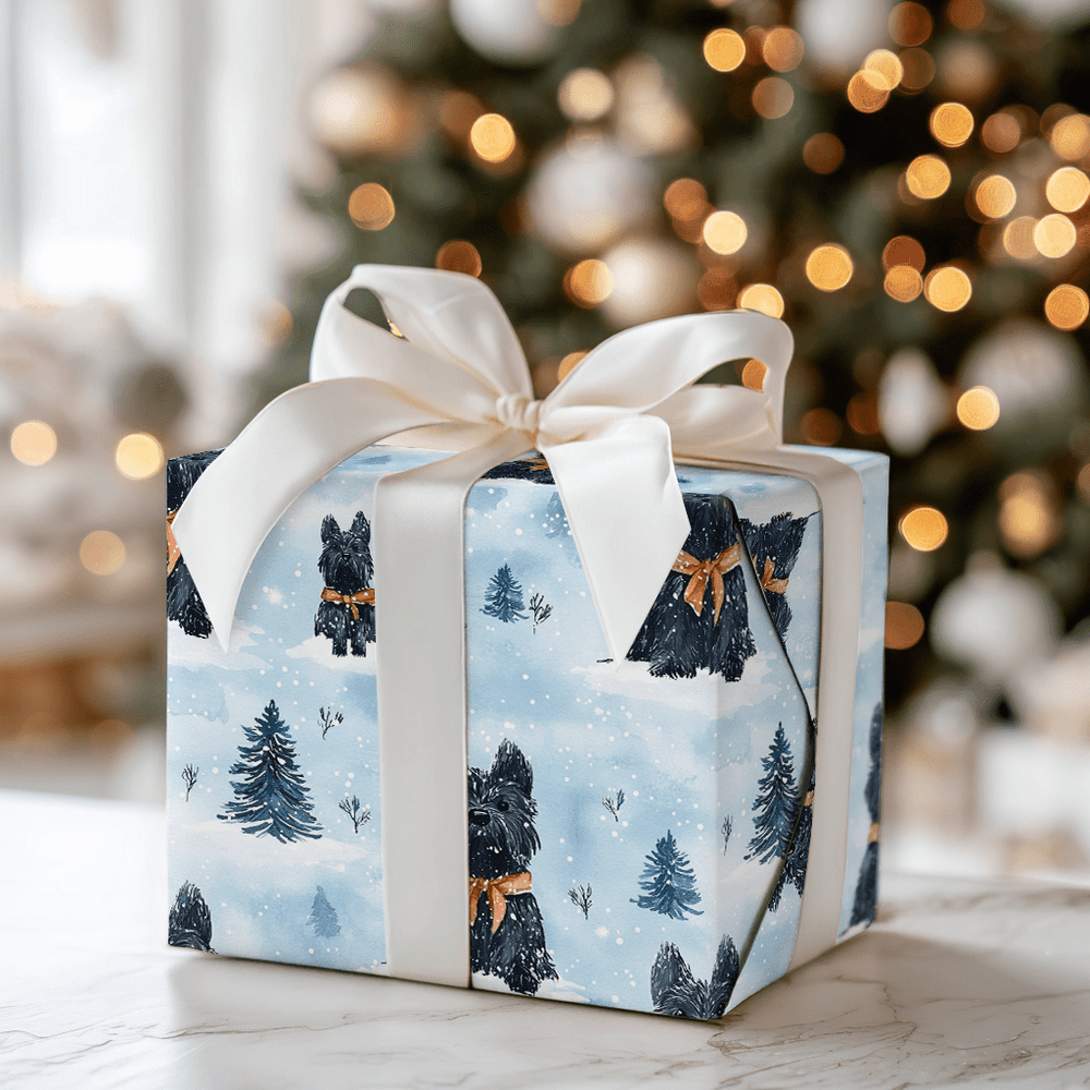 Yule Scottie - Wrapping Paper - Aspen & Arlo