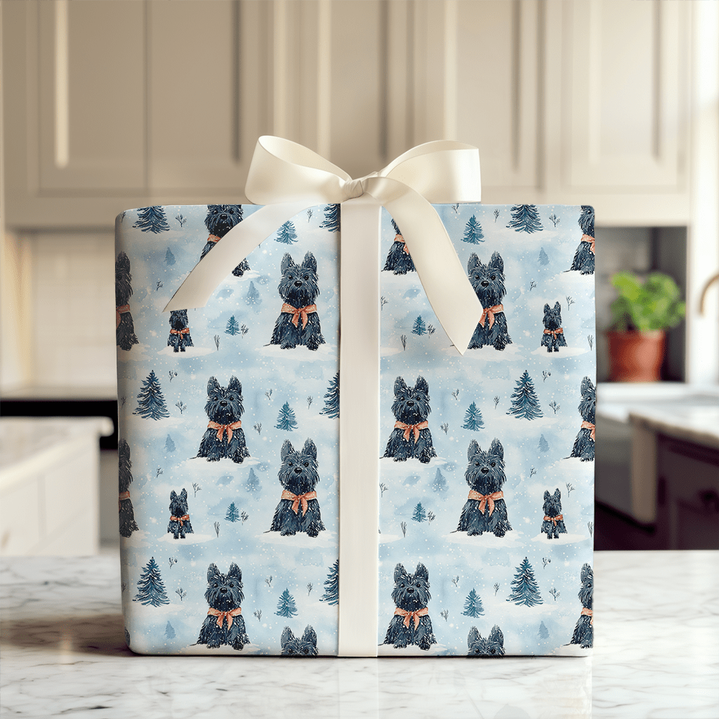 Yule Scottie - Wrapping Paper - Aspen & Arlo