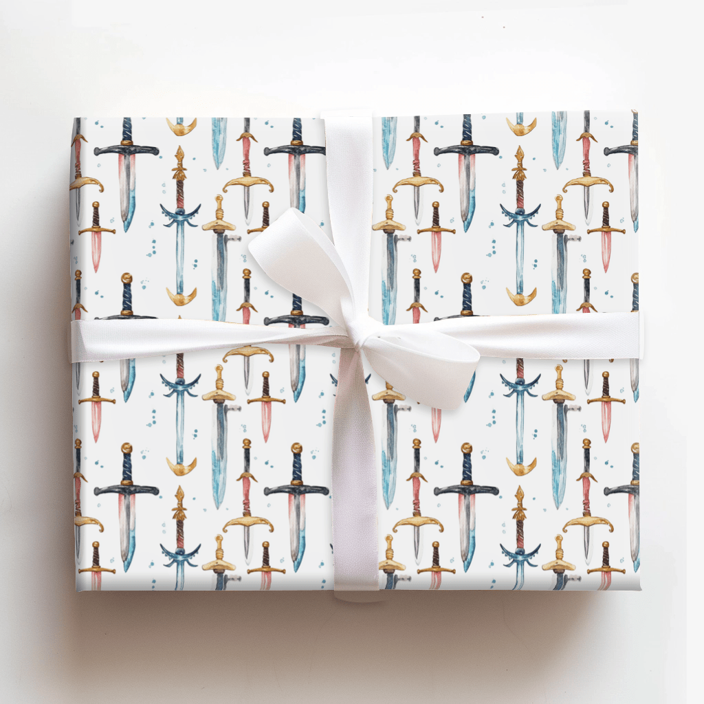 Swords Up - Wrapping Paper - Aspen & Arlo