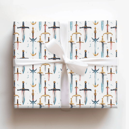 Swords Up - Wrapping Paper - Aspen & Arlo