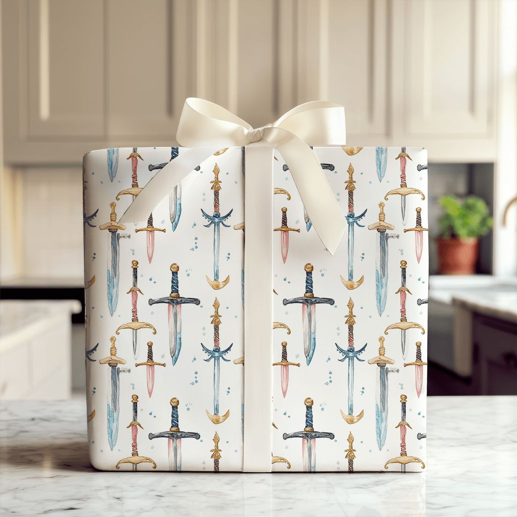 Swords Up - Wrapping Paper - Aspen & Arlo