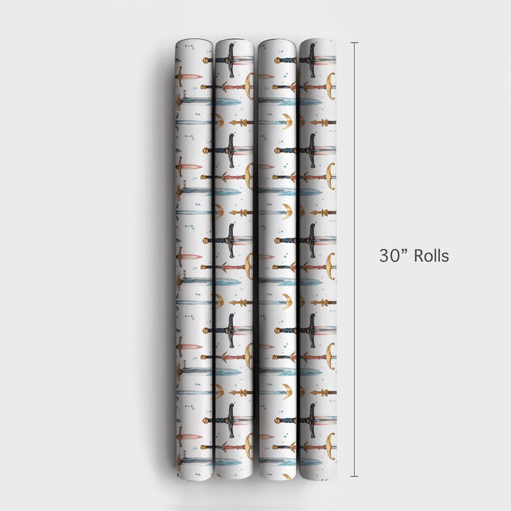 Swords Up - Wrapping Paper - Aspen & Arlo