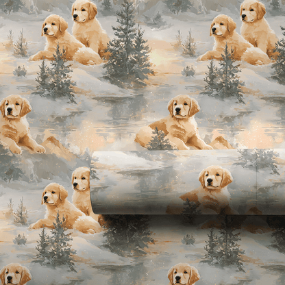 Evergreen Goldens - Wrapping Paper - Aspen & Arlo