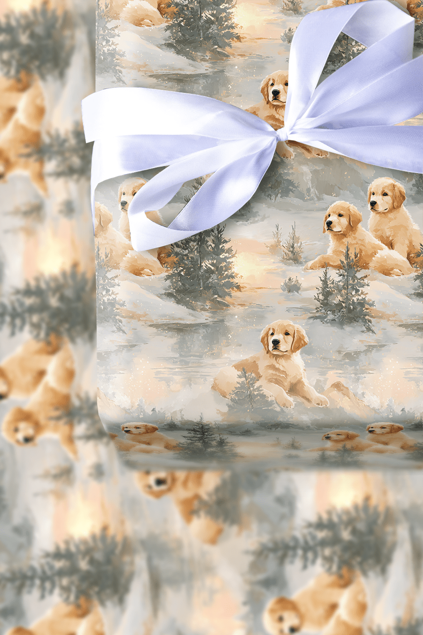 Evergreen Goldens - Wrapping Paper - Aspen & Arlo