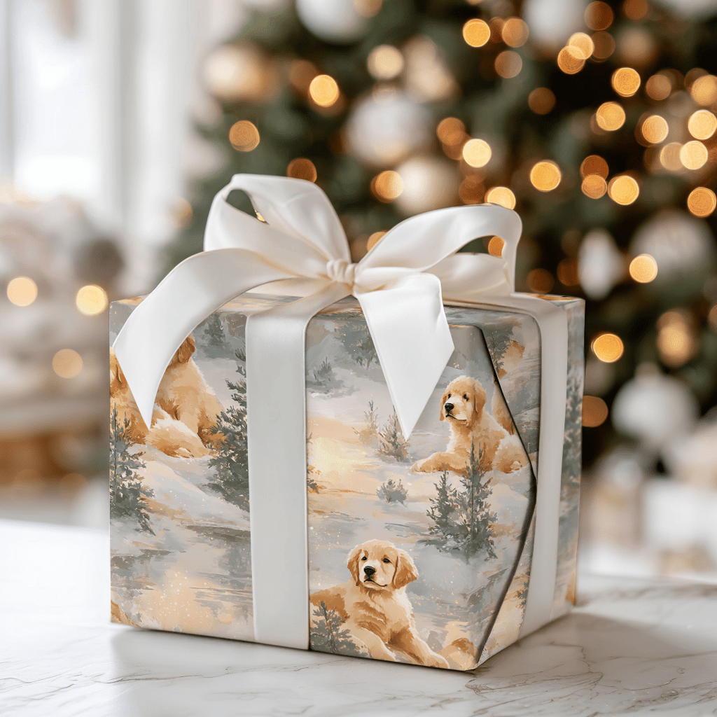 Evergreen Goldens - Wrapping Paper - Aspen & Arlo