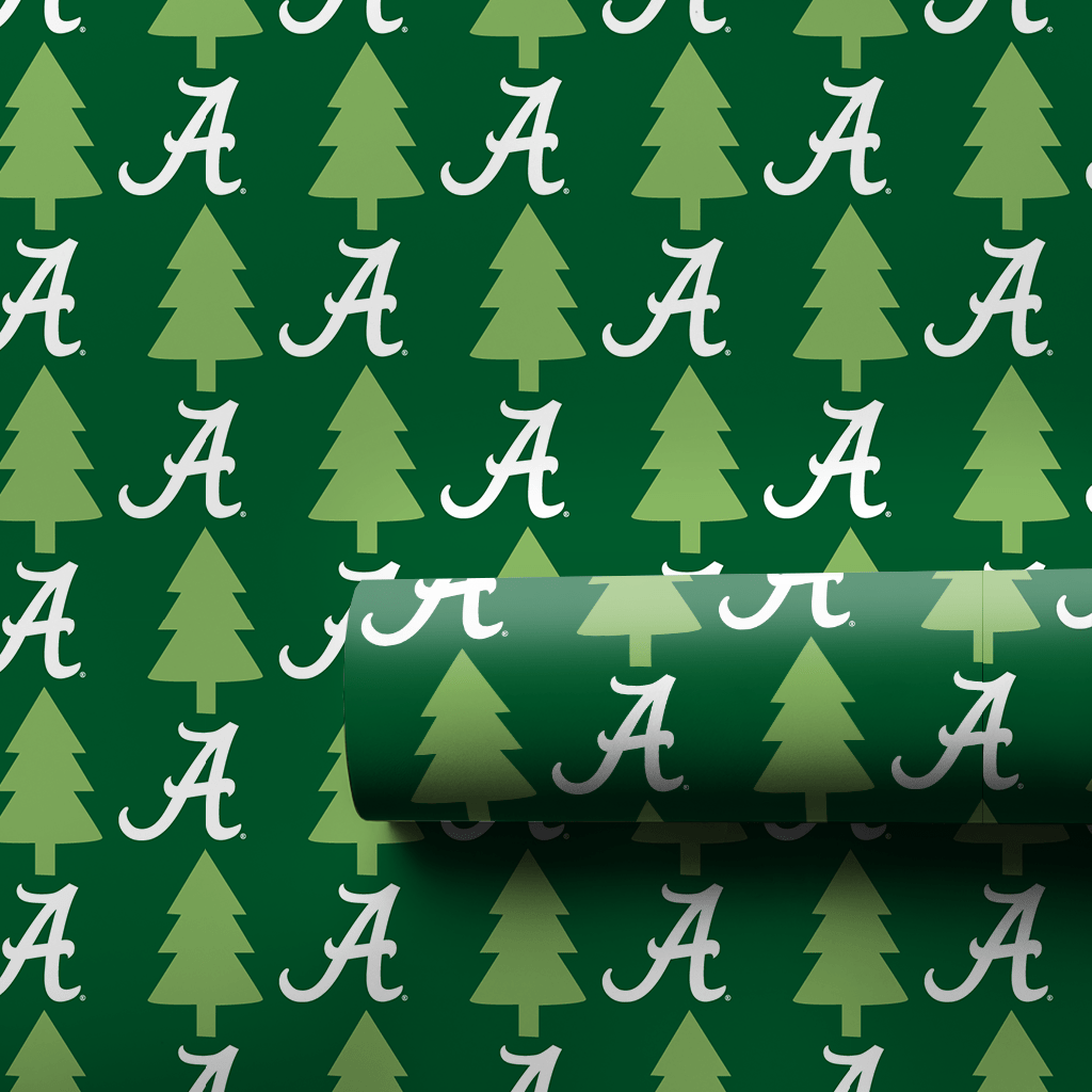 Crimson Christmas Pines - Wrapping Paper - Aspen & Arlo