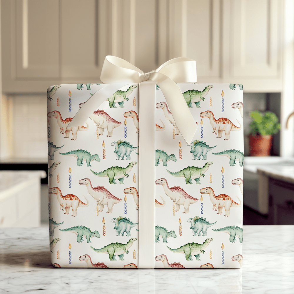 Prehistorical Party - Wrapping Paper - Aspen & Arlo