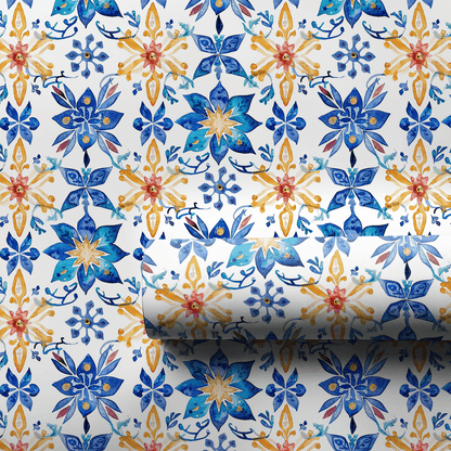 Dreidel Daisies - Wrapping Paper - Aspen & Arlo