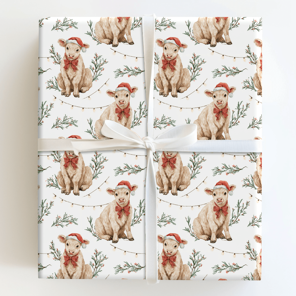 Yuletide Calf - Wrapping Paper - Aspen & Arlo