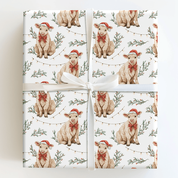 Yuletide Calf - Wrapping Paper - Aspen & Arlo