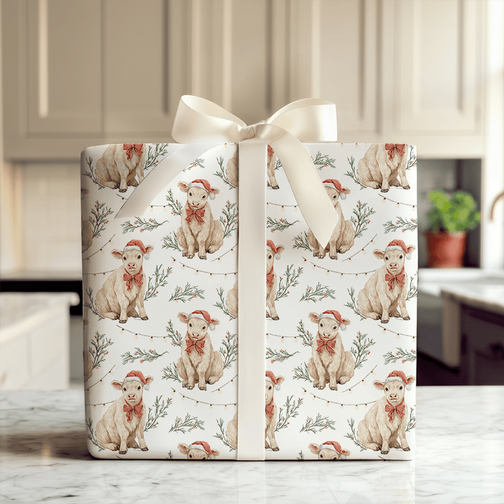 Yuletide Calf - Wrapping Paper - Aspen & Arlo