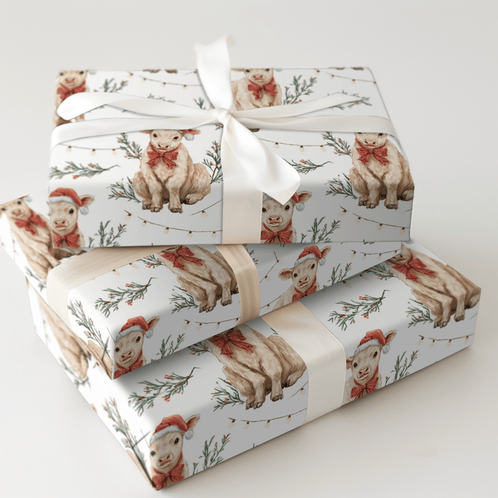 Yuletide Calf - Wrapping Paper - Aspen & Arlo