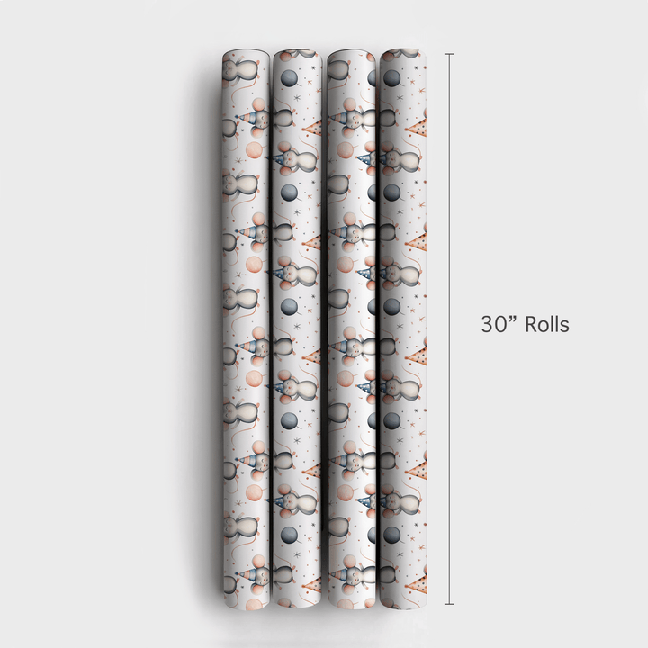 House Mouse Party - Wrapping Paper - Aspen & Arlo