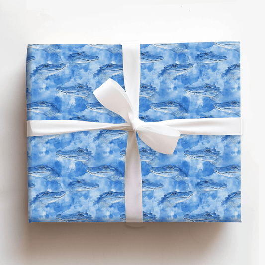 Blue Snap - Wrapping Paper - Aspen & Arlo