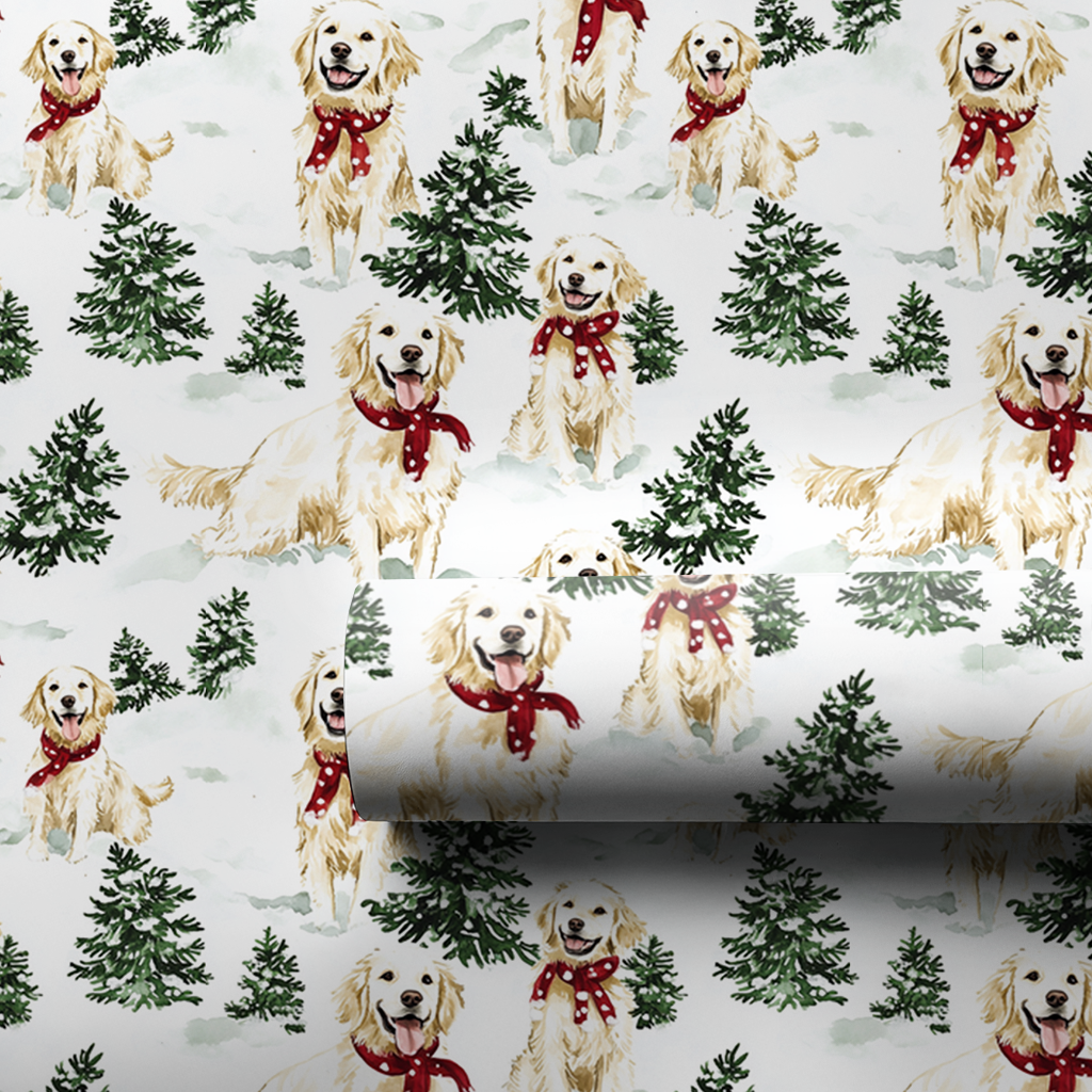 Snow Day for White Goldens - 1 Roll