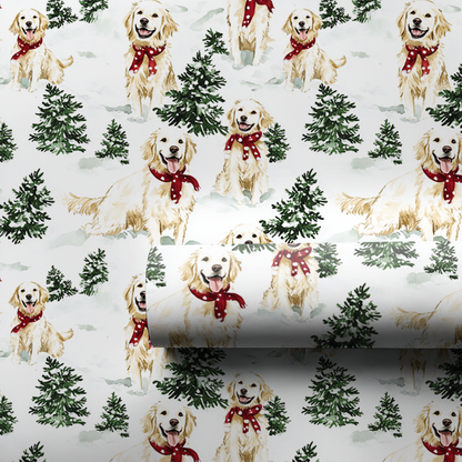 Snow Day for White Goldens - 1 Roll