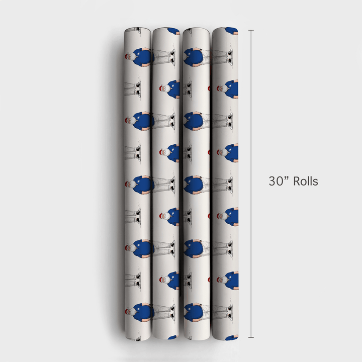 UK Santa Polo - Wrapping Paper - Aspen & Arlo