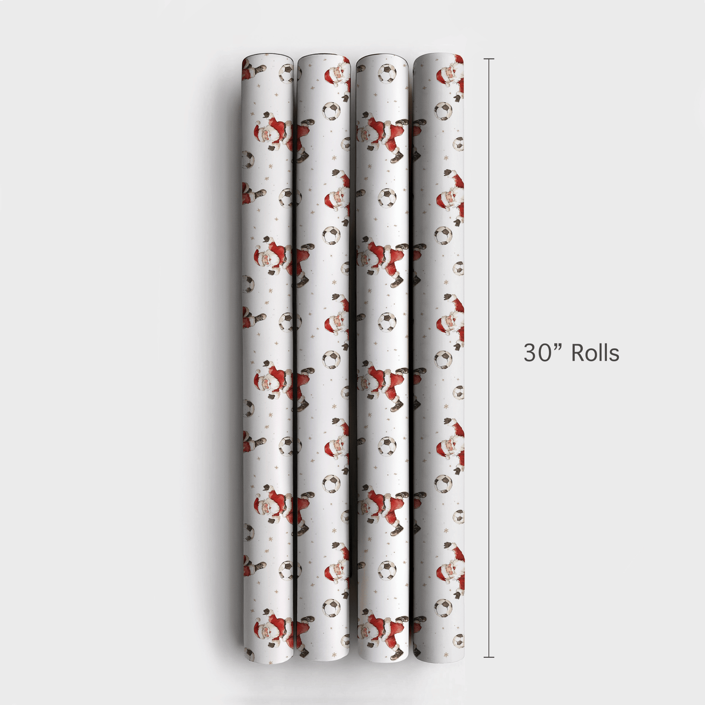 Santa's Free Kick - Wrapping Paper - Aspen & Arlo