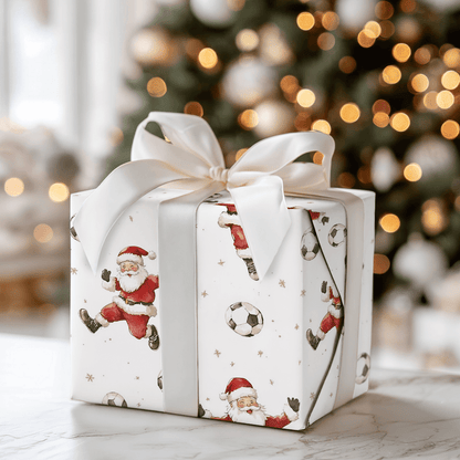 Santa's Free Kick - Wrapping Paper - Aspen & Arlo