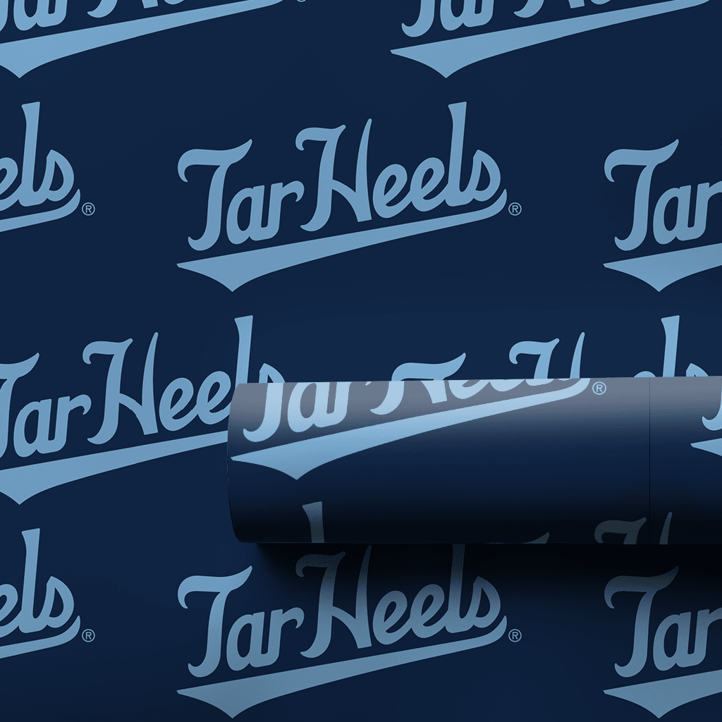 Tar Heels Blue Script - Wrapping Paper - Aspen & Arlo