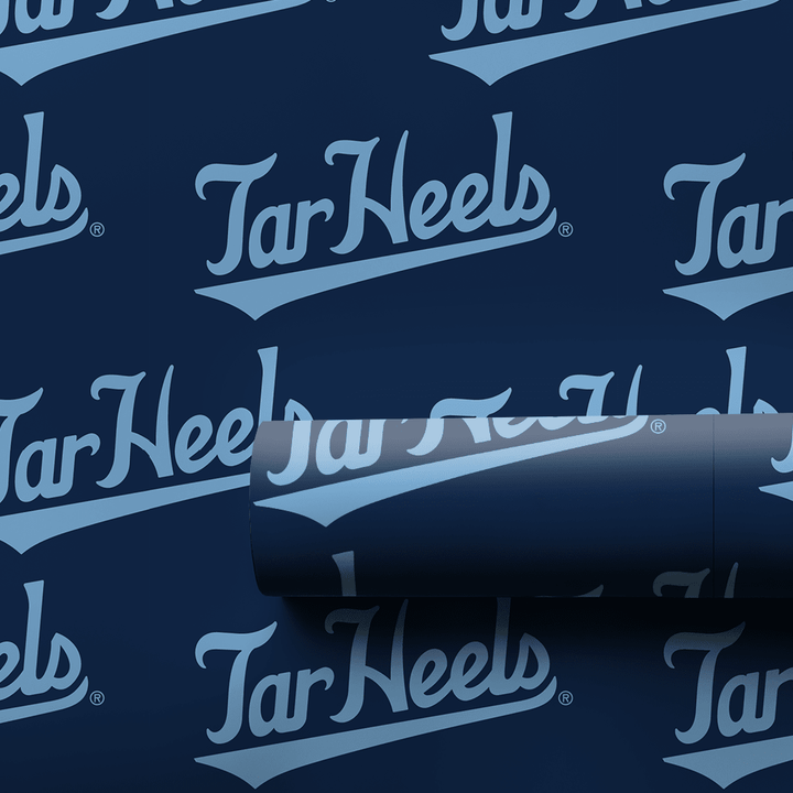 Tar Heels Blue Script - Wrapping Paper - Aspen & Arlo