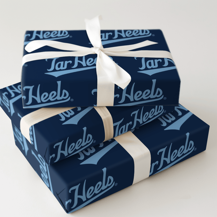 Tar Heels Blue Script - Wrapping Paper - Aspen & Arlo