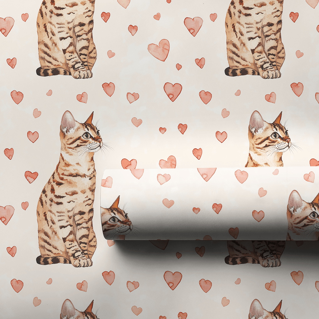Here Pretty Kitty - Wrapping Paper - Aspen & Arlo