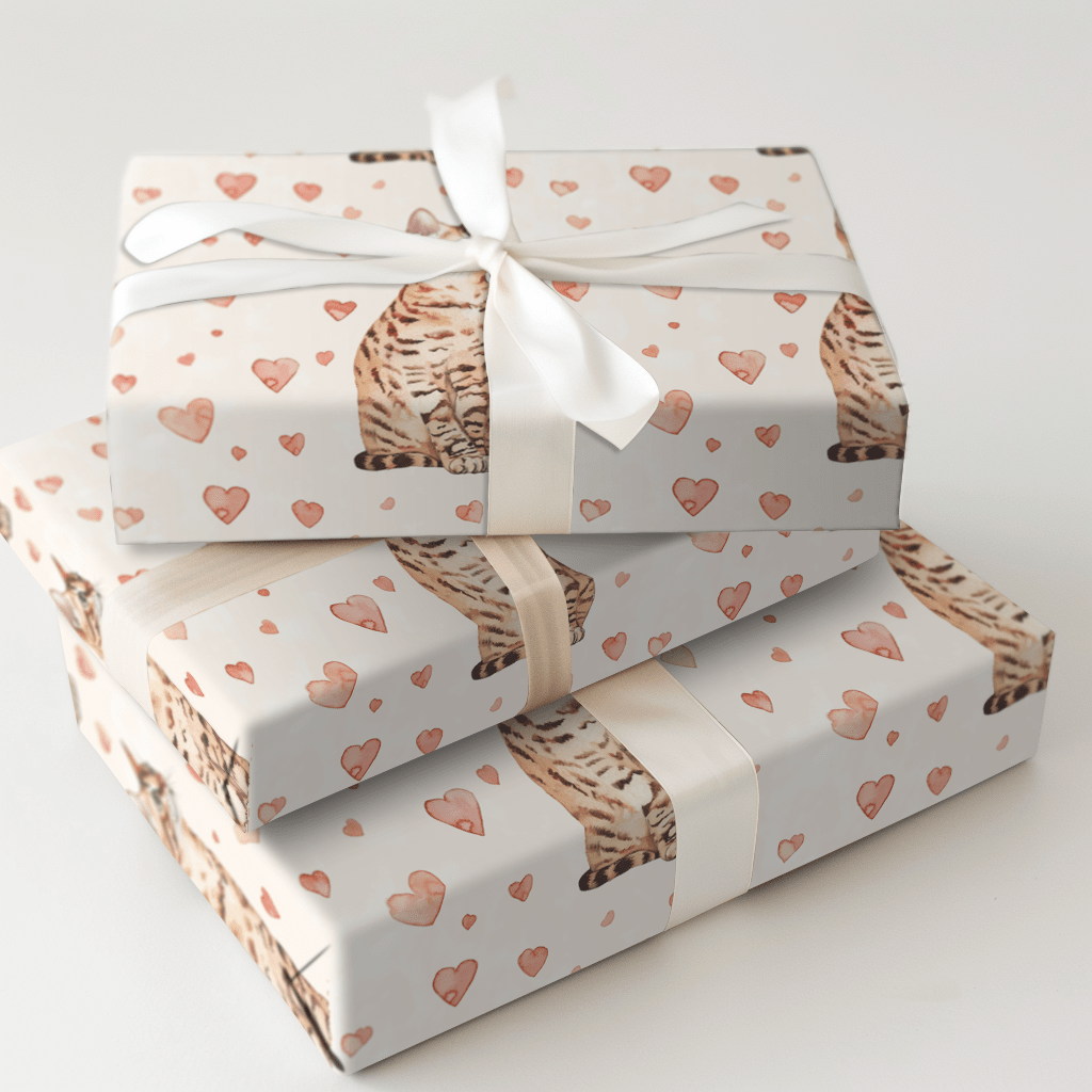 Here Pretty Kitty - Wrapping Paper - Aspen & Arlo