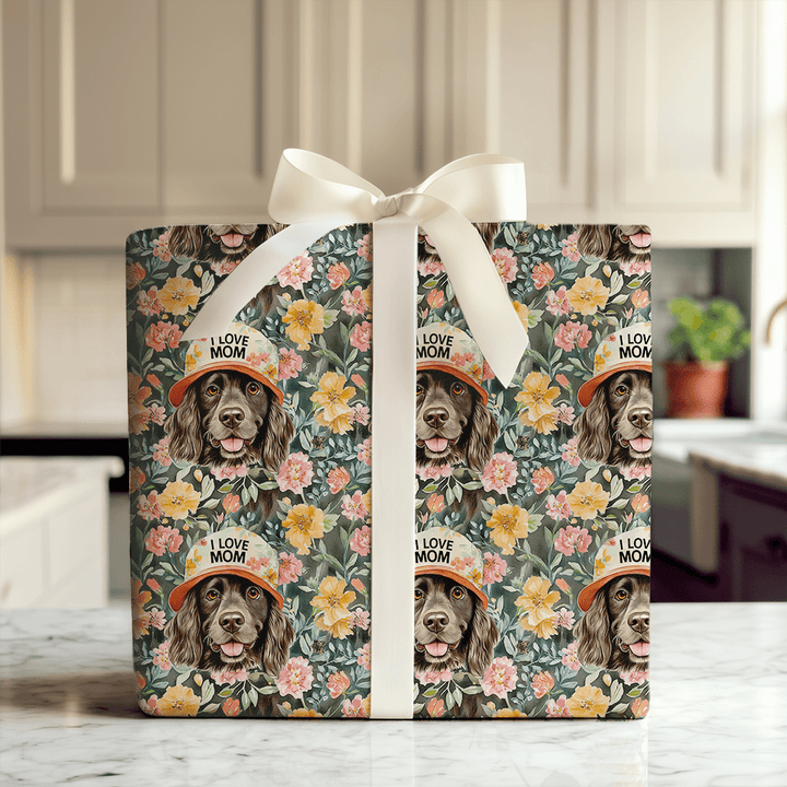 Mom's Favorite Boykin Spaniel - Wrapping Paper - Aspen & Arlo