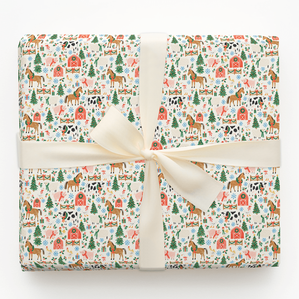 Merry Little Barnyard - Wrapping Paper - Aspen & Arlo